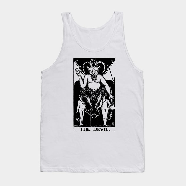 The Devil Tarot Card Shirt Tank Top by LewisDesignCo